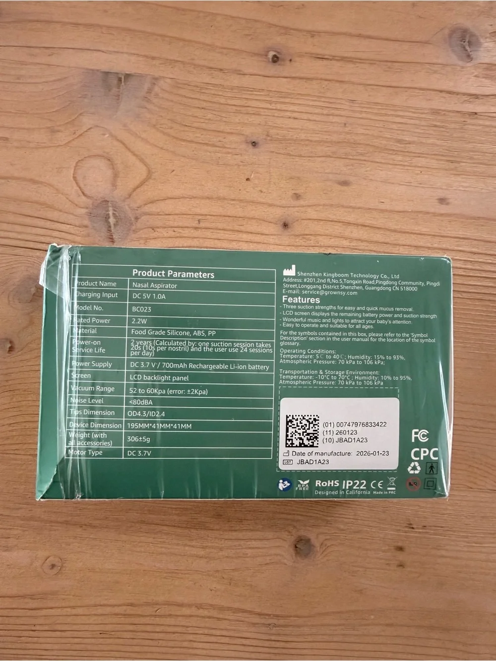New Grownsy Electric Nasal Aspirator - new